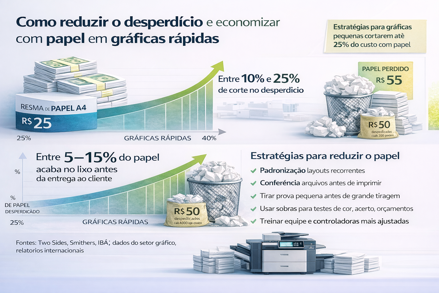 Descubra Onde o Papel se Perde e Reduza Custos na Gráfica Rápida